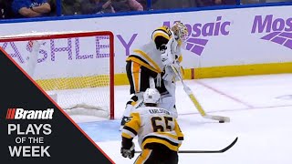 Jarry Snipes To Make Penguins History amp Gibson Makes Ridiculous Stick Save  NHL Plays Of The Week [upl. by Bigelow570]