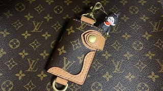 古くなったルイ・ヴィトンをリメイクしました。 asmr leathercraft louisvuitton レザークラフト [upl. by Ylrehs]