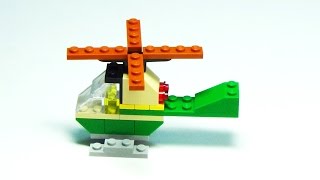 Lego Classic 10696  How to build a Helicopter [upl. by Nimrac]