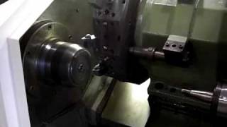 Okuma LB15 CNC Lathe [upl. by Arek920]