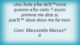 Renato Carosone  Maruzzella Lyrics [upl. by Anaibib]