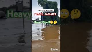 NEGRIL Jamaica  HEAVY FLOOD [upl. by Notlit679]