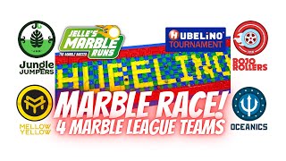 Hubelino Marble Race amp 4 Marble League Teams [upl. by Eaver]