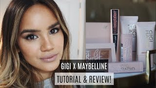 GIGI HADID MAYBELLINE REVIEW  DEMO  Dacey Cash [upl. by Llenod]