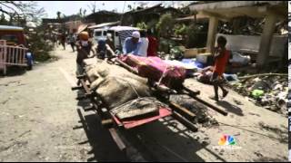 Typhoon Haiyan Impact NBCNightlyNews 11102013 [upl. by Meg]