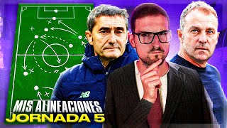 MIS ALINEACIONES PROBABLES PARA LA JORNADA 5 CON TODA LA ÚLTIMA HORA  Carrasco [upl. by Ehling]