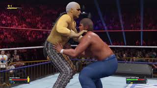 WWE 2K24 Wrestlemania XII Rowdy Roddy Piper Vs Goldust Hollywood Backlot Brawl Part 2 [upl. by Irena]