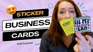 How to Make Sticker Business Cards [upl. by Cherrita]