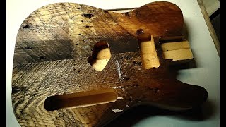 Turning 150 year old wood into GORGEOUS guitar body Part 2 [upl. by Noneek]