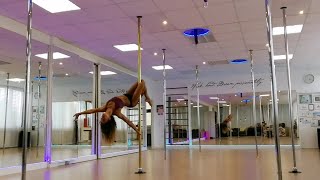 Pole Dance Advanced Choreography Fleurie  Hello [upl. by Baudin]