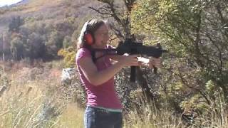 Mariah Fires M11  MAX11 Full Auto Submachine Gun [upl. by Anevad]