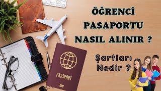 Öğrenci Pasaportu Nasıl Alınır  Şartları Neler  Kaç Yıl Geçerli  Defter Harç Bedeli Nasıl Ödenir [upl. by Malone]