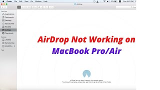 AirDrop Not Working on MacBook ProAir [upl. by Bordie]