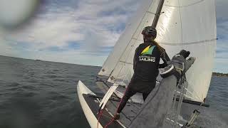 Nacra 15  20Kts downwind 15Kts upwind [upl. by Kylah]