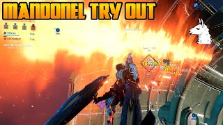 Lets Play Warframe  Mandonel Archgun Weapon Try Out Qorvexs Signature Archgun [upl. by Rolecnahc130]