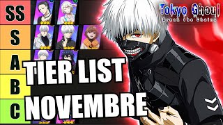 🔥TIER LIST SSR NOVEMBRE 2024🔥 TOKYO GHOUL BREAK THE CHAINS [upl. by Lindly]