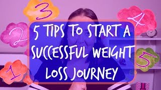 How to start a successful weight loss journey  First 5 steps to take [upl. by Eimmat927]