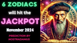 November 2024s LUCKIEST 6 Zodiac Signs Revealed 🍀🍀 [upl. by Oly]