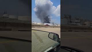 Fire at Shell Deer Park Tx 2022 [upl. by Cinda466]