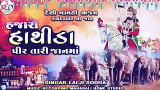 PIR NI JAN 2024  DESI GAMTHI BHAJAN  HAJARO HATHIDA PIR TARI JAN MA  LALJI SODHA GUJRATI SONG [upl. by Martita]