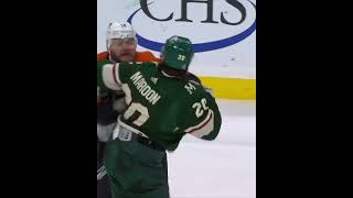 Heavy weight bout 💪 Nic Deslauriers drops the gloves with Pat Maroon in heavy weight fight [upl. by Howlyn]