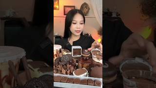 Dark chocolate Galore p1 🤎🍫🍫 mukbang chocolavacake asmreating [upl. by Iturhs424]