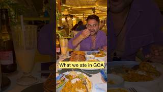 Goa Food l what we ate in GOA 🐟Sea Food in GOA l Goa vlog goavlog shorts shortsyoutube whatieat [upl. by Ahsatin430]