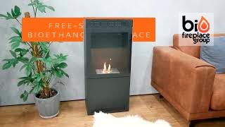 Freestanding Bioethanol Fireplace in woodburner design  BIO20311 [upl. by Kronick]