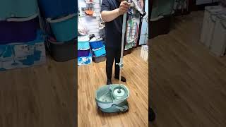 Big Wheels Green Floor Cleaning Mop With 2 Microfiber Mop Heads 360° Spin Mop with Wringer Set [upl. by Eceirtal]