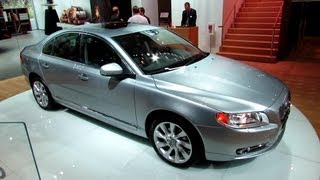 2013 Volvo S80 T6 AWD  Exterior and Interior Walkaround  2013 Detroit Auto Show [upl. by Adnaloj]