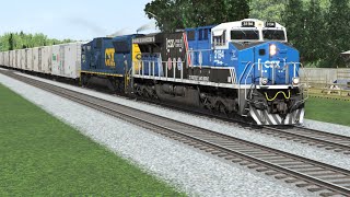 TRS22 CSX 3194 Leads I031 Thru Folkston [upl. by Kippie]