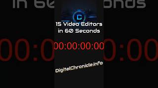 15 Video Editors in 60 Seconds  Compare Video Apps in 2024  Digital Chronicle Info [upl. by Halda193]