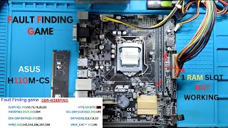 ASUS H110MCS  1 RAM SLOT NOT WORKING SOLUTION  FULL INFORMATION ABOUT RAM SLOT VOLTAGES  asus [upl. by Sidney]