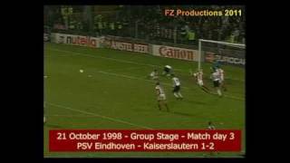 UEFA Champions League 19981999 Kaiserslautern all goals in HQ [upl. by Werby]