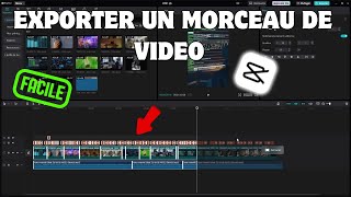 Exporter une section de vidéo depuis CapCut FACILE [upl. by Honig986]