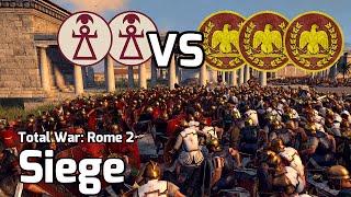 Total War Rome 2 Online Battle 17 2v3 Siege  Siege of Carthage [upl. by Rives584]