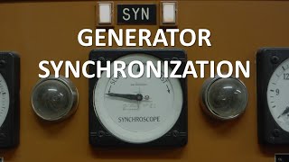 Generator Synchronization Full Lecture [upl. by Nort]