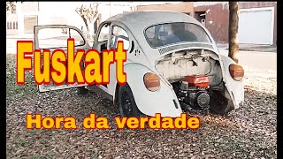 FUSCA COM MOTOR ESTACIONARIO TESTE NA RUA COMO SERA QUE ANDOU [upl. by Cida]