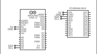 Programming I2C Multiplexer TCA9548A [upl. by Ahsei]