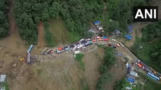 Death toll rises to 170 after torrential rainfallinduced landslide and flooding sweeps across Nepal [upl. by Lovich]