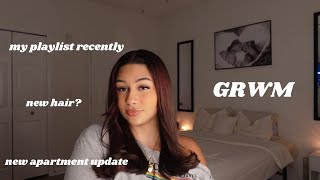 chit chat grwm ⭐️ my recent playlist  new hair   etc [upl. by Greenes388]