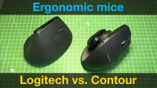 Ergonomic mice Logitech MX Vertical vs Contour Unimouse [upl. by Sokil]