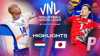 🇳🇱 NED vs 🇯🇵 JPN  Highlights  Week 3  Mens VNL 2024 [upl. by Noslien171]