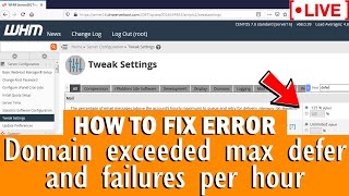 🔴LIVE How to fix quotDomain exceeded max defers and failures per hourquot error [upl. by Enamart]