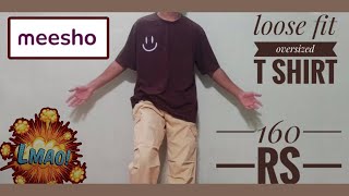 Mens Brown Print TShirt oversize  loose fit cheapest t shirt of my life 🤑 [upl. by Hagerman]