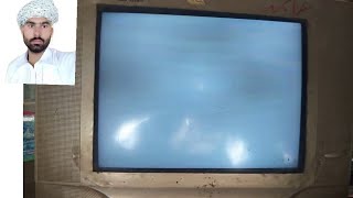 crt tv White screen fault repiring crt tv Urdu  Hindi AMEER TV [upl. by Eikceb745]