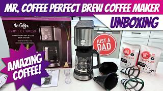 Mr Coffee Perfect Brew Intelligent Coffee Maker UNBOXING [upl. by Colville]