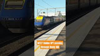 Pauls Train Vlogs  WT27 Dubbo XPT passing through Rooty Hill sydneytrains shorts [upl. by Ecreip]