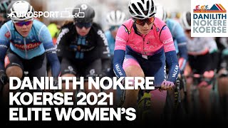 Danilith Nokere Koerse 2021  Elite Womens  Highlights  Cycling  Eurosport [upl. by Macfarlane443]