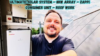 Solar PV Battery Storage EV charging combine to power a home Full install process  3 days [upl. by Sutherlan]